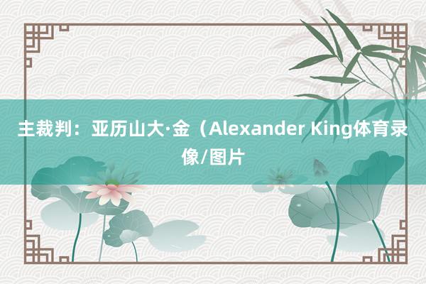 主裁判：亚历山大·金（Alexander King体育录像/图片