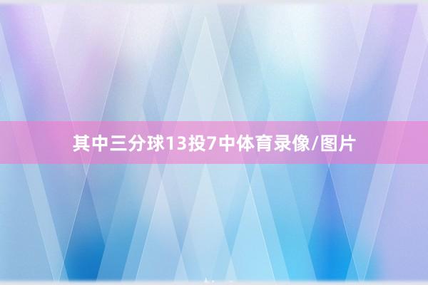 其中三分球13投7中体育录像/图片