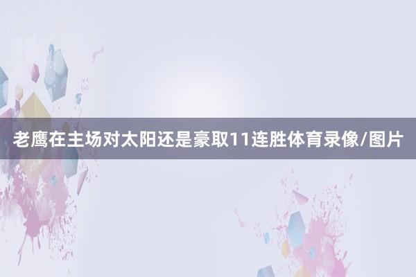 老鹰在主场对太阳还是豪取11连胜体育录像/图片
