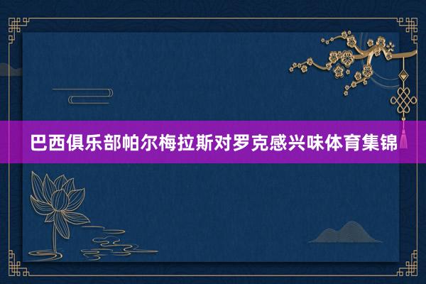 巴西俱乐部帕尔梅拉斯对罗克感兴味体育集锦