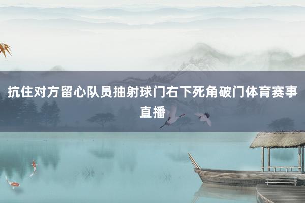 抗住对方留心队员抽射球门右下死角破门体育赛事直播