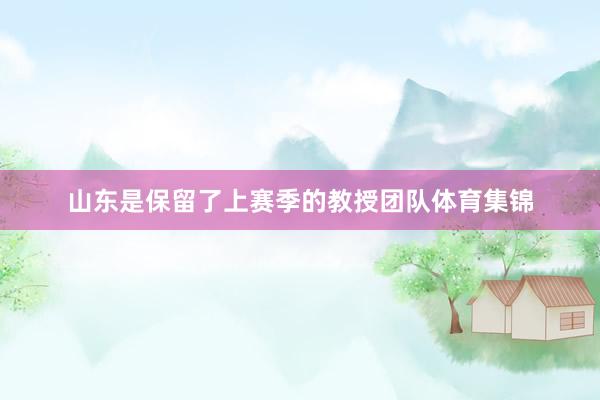 山东是保留了上赛季的教授团队体育集锦