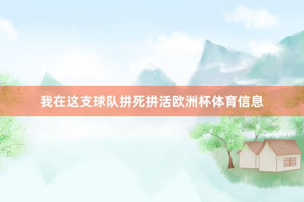我在这支球队拼死拼活欧洲杯体育信息