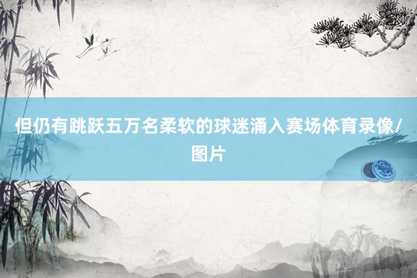 但仍有跳跃五万名柔软的球迷涌入赛场体育录像/图片