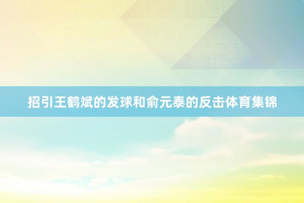 招引王鹤斌的发球和俞元泰的反击体育集锦
