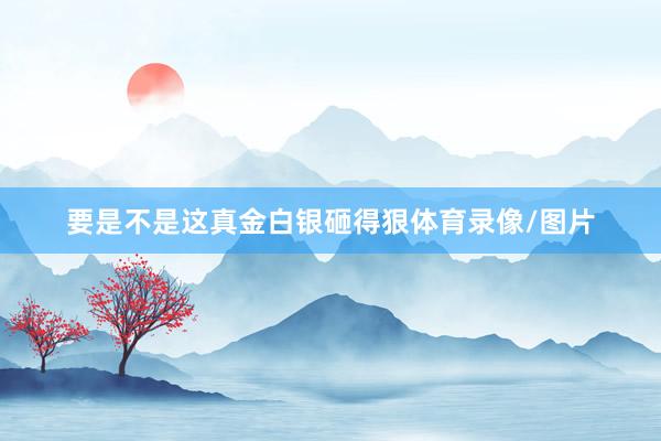 要是不是这真金白银砸得狠体育录像/图片