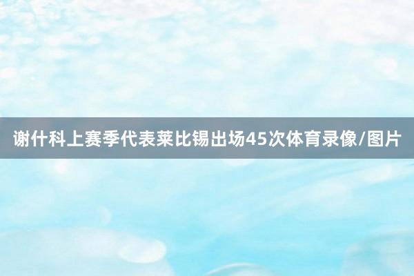谢什科上赛季代表莱比锡出场45次体育录像/图片