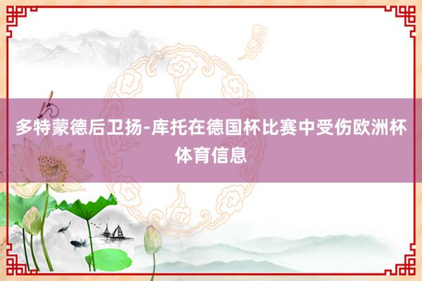 多特蒙德后卫扬-库托在德国杯比赛中受伤欧洲杯体育信息