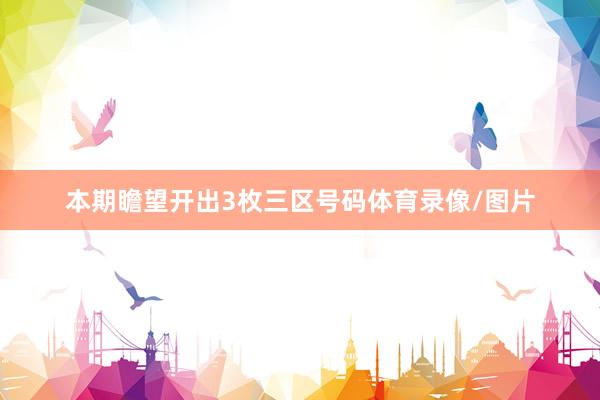 本期瞻望开出3枚三区号码体育录像/图片