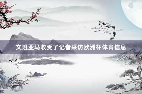 文班亚马收受了记者采访欧洲杯体育信息