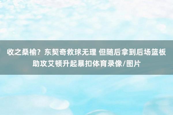 收之桑榆？东契奇救球无理 但随后拿到后场篮板助攻艾顿升起暴扣