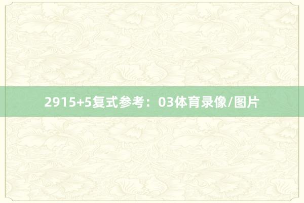 29　　15+5复式参考：03体育录像/图片