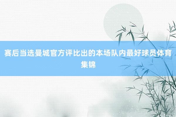 赛后当选曼城官方评比出的本场队内最好球员体育集锦