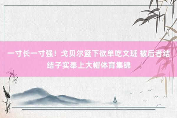 一寸长一寸强！戈贝尔篮下欲单吃文班 被后者结结子实奉上大帽体