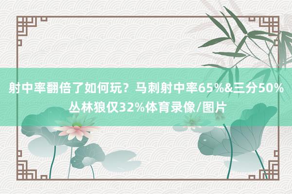 射中率翻倍了如何玩？马刺射中率65%&三分50% 丛