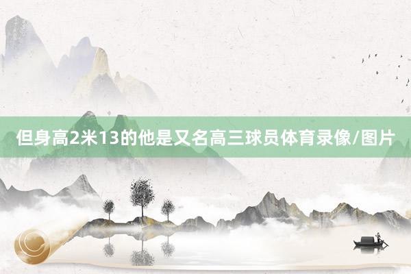但身高2米13的他是又名高三球员体育录像/图片