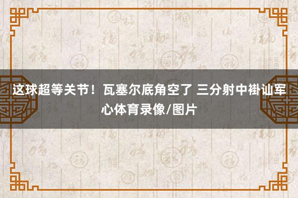 这球超等关节！瓦塞尔底角空了 三分射中褂讪军心体育录像/图片