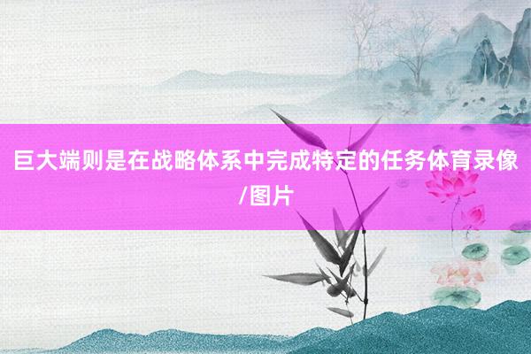 巨大端则是在战略体系中完成特定的任务体育录像/图片