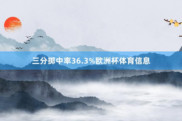 三分掷中率36.3%欧洲杯体育信息